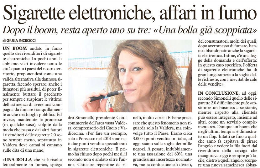 Sigarette elettroniche, affari in fumo | QN La Nazione