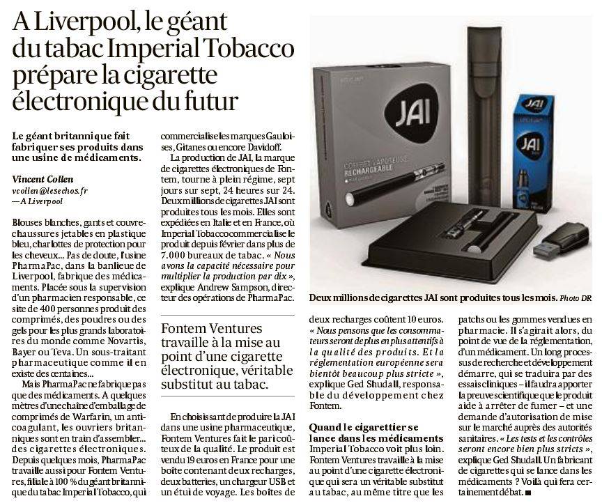 Les Echos_Imperial Tobacco_3 agosto