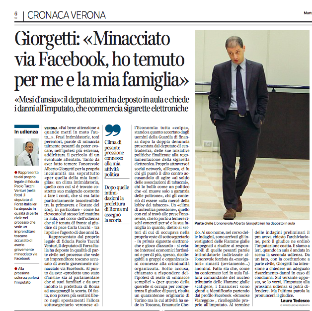 Corriere di Verona - Giorgetti