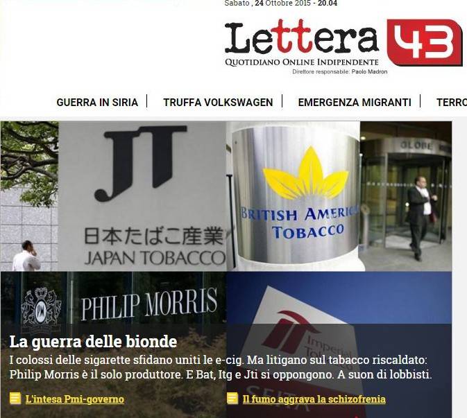lettera43 big tobacco