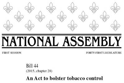 Quebec, secondo il settore del vaping sono incostituzionali le nuove norme anti-tabagismo