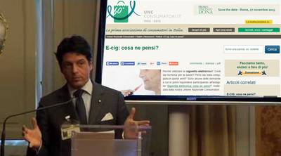 Consumatori, al via l’indagine ‘Sigaretta elettronica: cosa ne pensi?’