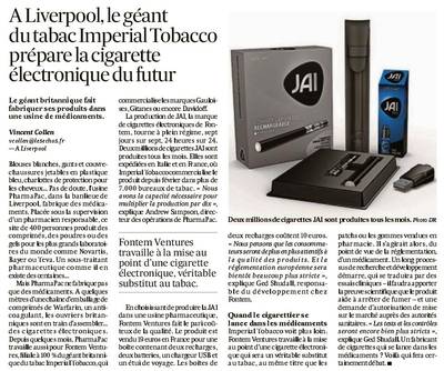A Liverpool, il gigante del tabacco Imperial progetta la sigaretta elettronica del futuro | Les Echos