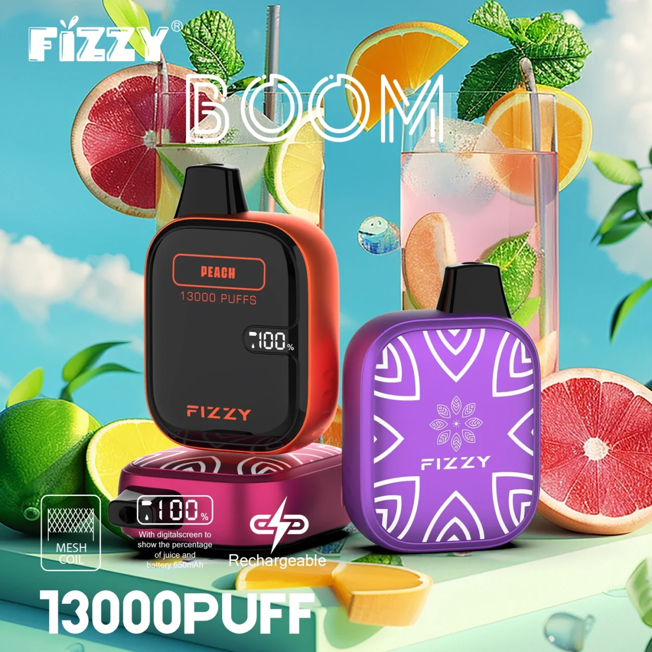 Fizzy Boom Vape 13000