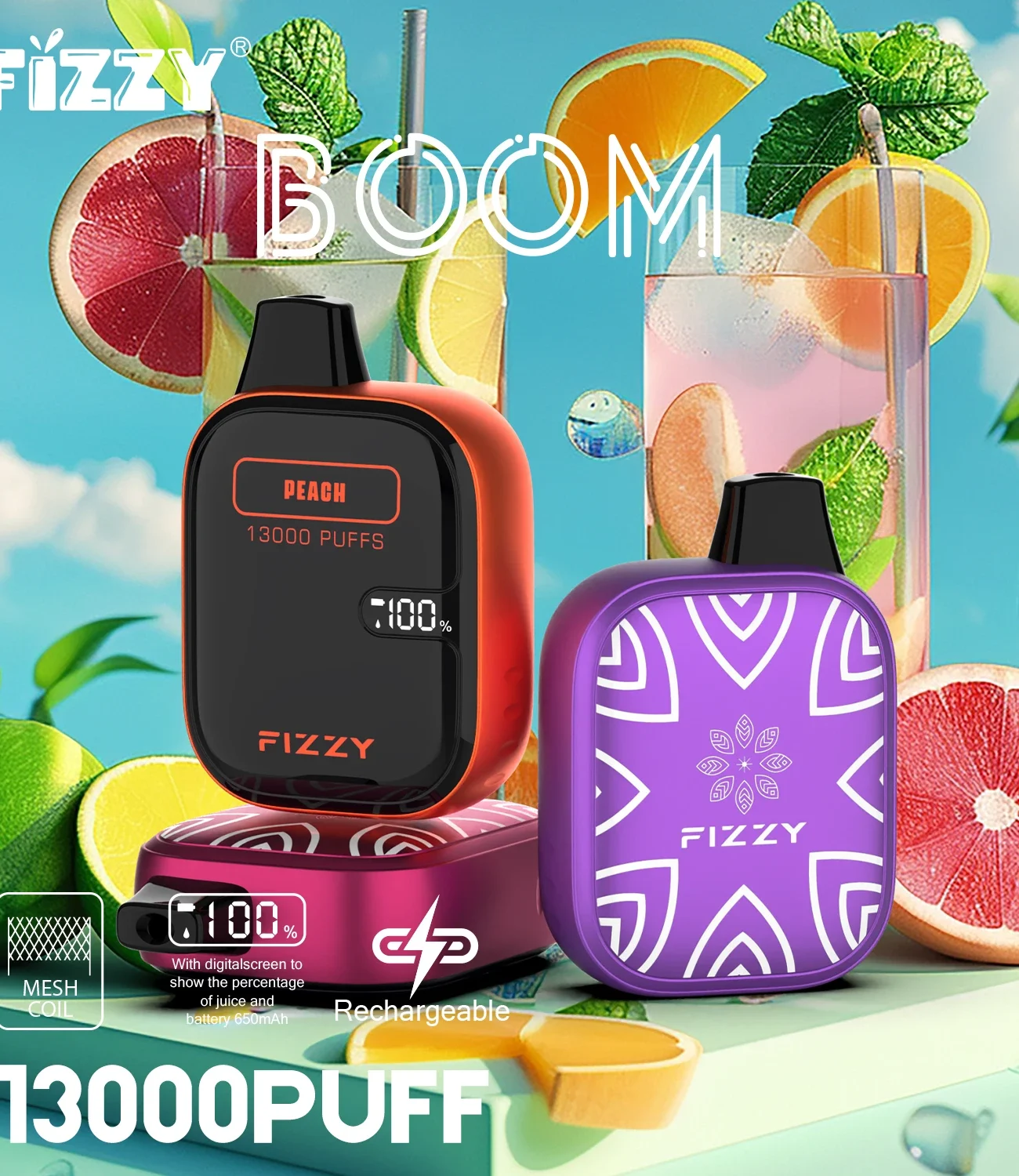 Fizzy Boom Vape 13000