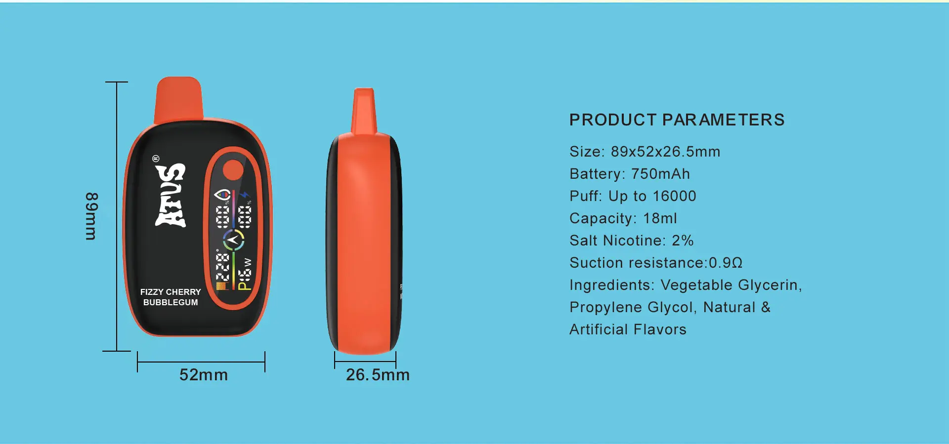 ATVS Vape 16000 Puff Vape